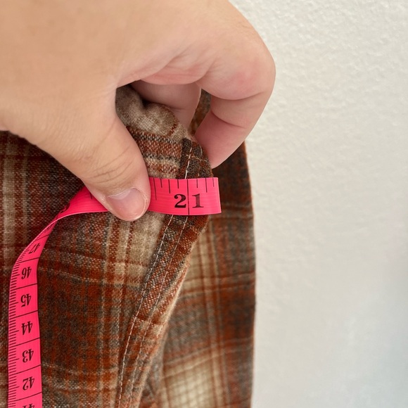 Vintage 1960s Pendleton Wool Plaid Board Shirt Casual Button Down Shirt Medium - Picture 6 of 11